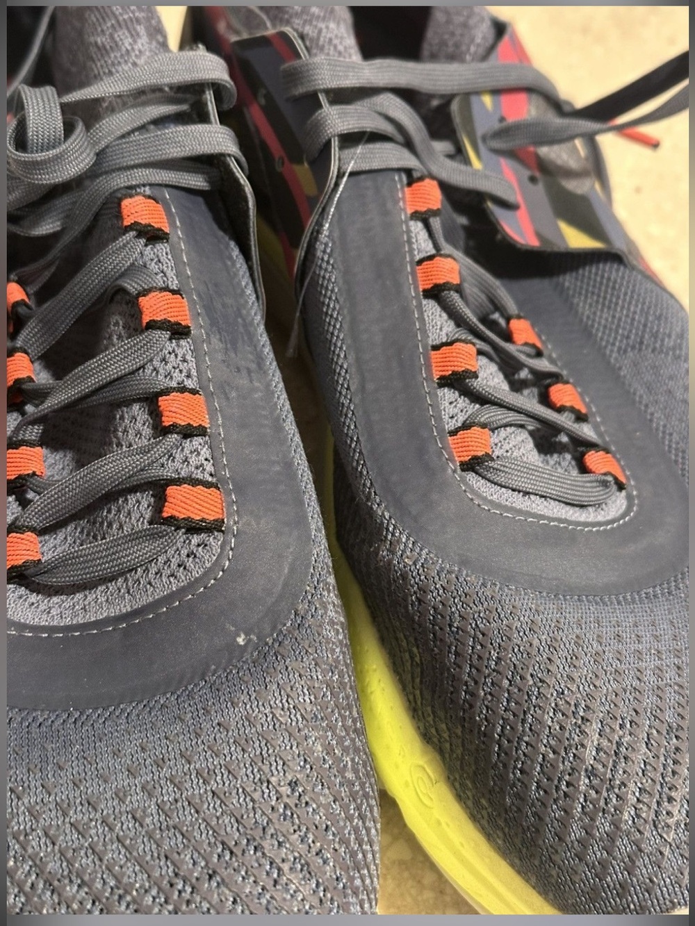 Under Armour TriBase Reign 4 Pro Amp Training Shoes Aurora Purple Yellow Ray 14 - Picture 6 of 16